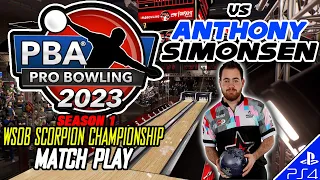 PBA PRO BOWLING 2023 | S1 | WSOB Scorpion Championship | MatchPlay  vs Anthony Simonsen (12/29/22) L