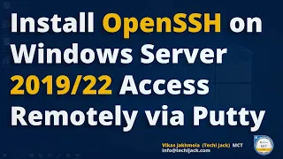 Install OpenSSH on Windows server 2019 | OpenSSH Windows Server 2022