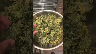 Making Homemade Nacho Cheese Kale Chips #cooking #snacks #tips