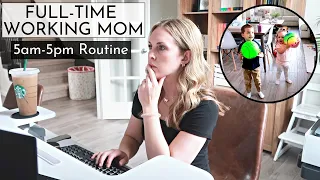 5AM-5PM Working Mom Routine | Work from Home Routine | Amanda Fadul