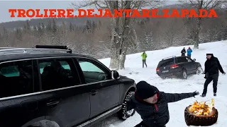 OffRoad+gratar la zapada Touareg,Mitsubishi,Lupo,Kia,Frontera,Jeep,Toyota❄️Test troliu+dejantare🤣