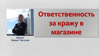 Иж Адвокат Пастухов. Ответственность за кражу в магазине