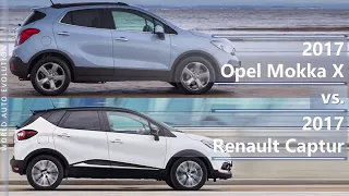 2017 Opel Mokka X vs 2017 Renault Captur (technical comparison)