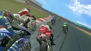 Valentino Rossi Crash Compilation #2 - MotoGp 2 Game