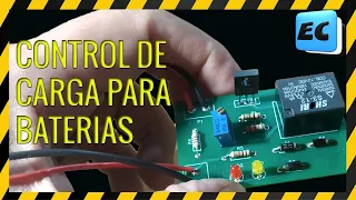 CONTROL DE CARGA PARA BATERIAS DE AUTO Y SOLARES MUY FACIL