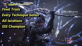 All Final Trials - Location & Every Battle Technique Bonus - SSS Champion - Final Fantasy XVI