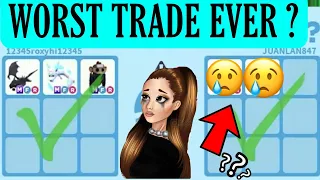 OMG WORST TRADE EVER OF MEGA NEON SHADOW DRAGON IN ADOPT ME