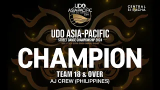 AJ CREW (Philippines) | CHAMPION | TEAM 18 & OVER | UDO ASIA-PACIFIC CHAMPIONSHIPS 2024