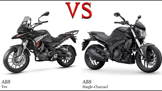 Benelli TRK 251 vs Kawasaki Dominar 400 Test specification comparison