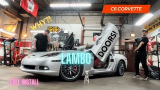 The Cleanest Lamborghini Door Install Ever! - C6 Corvette