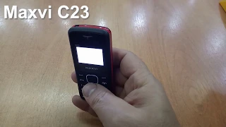 Maxvi C23 Incoming Call And Ringtones. Входящий звонок и Встроенные Мелодии Звонка и Сообщений.