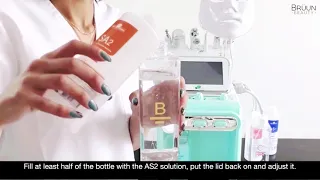 [How to SET UP 1] Hydra Aqua Peeling Machine 7 in 1 Tutorial Bottles | h2o2 Facial Machine