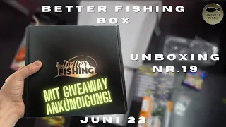Better Fishing Box Unboxing Ausgabe Nr. 19 Juni 2022