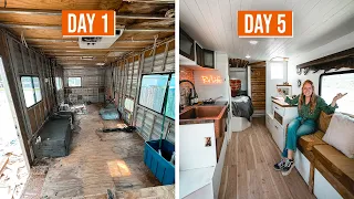 We Renovated ANOTHER Vintage RV… IN ONLY 5 DAYS!?