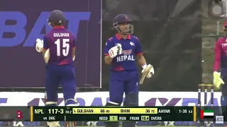 Winning moment of ACC premier league. Nepal qualified for Asia Cup