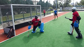 Hockey India goalkeeper training Part 1 of 4