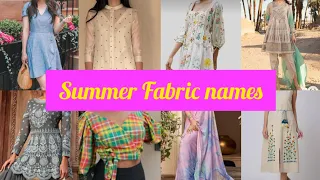 Summer fabric names|Latest summer fabric|summer cool fabric with name
