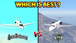 GTA 5 VS GTA SAN ANDREAS SHAMAL PLANE : WHICH IS BEST?
