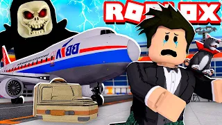 SUSTO NO AVIÃO COM ESQUELETO GIGANTE | Roblox - Airplane 4