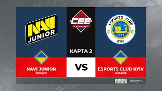 [RU] NAVI Junior vs Esports Club Kyiv | Карта 2: Overpass | BO3 | CEE Champions – Ukraine Qualifiers