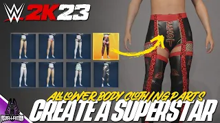 WWE 2K23 Creation Suite: All Lower Body Clothing Parts #WWE2K23