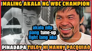 🥊PANG-TUNE UP FIGHT LANG DAW si PACQUIAO | AYUN, KNOCKOUT TULOY ang INABOT ng WBC CHAMPION