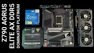 Z790 AORUS ELITE AX CORSAIR DOMINATOR PLATINUM