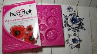 Review And Demo Of Heartfelt Creations 3D Floral Basics Shaping Molds