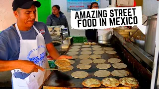 BEST MEXICAN STREET FOOD in GUADALAJARA, MEXICO | Crazy DROWNED sandwich, CHEESY tacos + BIRRIA