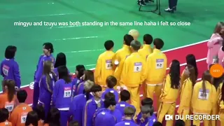 Seventeen mingyu and twice tzuyu @ isac 2019