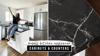 INSTALLING CABINETS IN MY KITCHEN || DIY SMALL KITCHEN MAKEOVER PT. 2