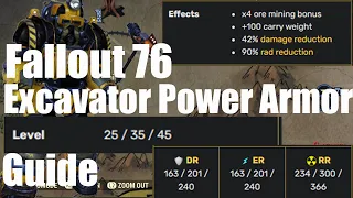 Fallout 76 (Excavator Power Armor, A Bums Guide)