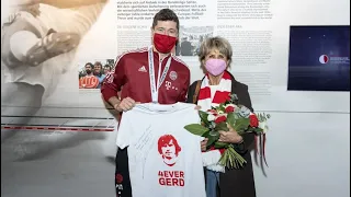 Lewandowski spotkał się z ŻONĄ Gerda Muellera po tym jak pobił rekord strzelając 41 goli! Müller