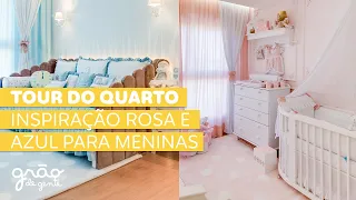 SEGREDOS REVELADOS! DECORAÇÃO ROSA OU AZUL? DICAS PARA QUARTO DE MENINAS 💗💙 | TOUR PELO QUARTO