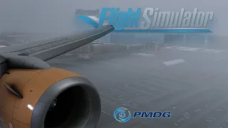 Rainy Los Angeles Landing in 4K | NEW PMDG 737-600 | MSFS 2020