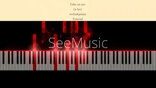 Tutorial and sheet music of "Take on me", A-Ha Band. Piano accompaniment