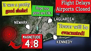 New York HIT BY 4.8 Magnitude EARTHQUAKE | Control Tower Evacuated!