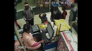 Butchery robbers caught on camera