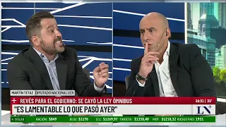 Martín Tetaz: "Ojalá que el gobierno insista con la ley"