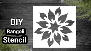Easy Rangoli Paper Cutting | Rangoli Stencil | Paper Rangoli | Indian Craft