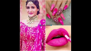 (Shivaggi jhose)🆚(Surbhi chandna) dress matching nail polish 💅💖....#shorts