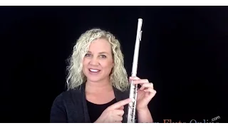 How To Use The B Flat Thumb Key On The Flute | Flute Lessons Tutorial