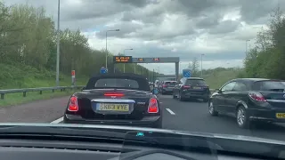 An accident on the M6 motorway