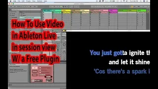 How To Use Video in Ableton Live in Session View Free plugin vizzable Tutorial