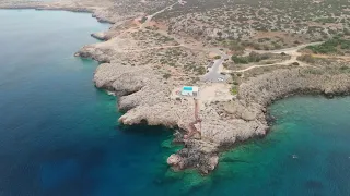 Chypre Cyclops Cave - Ayioi Anargiroi Church Drone DJi Mini 4 pro 4K