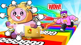We Go MAX SPEED In ROBLOX PROTUBE RACE CLICKER?! (WE SPEND $999,999,999 ROBUX!)
