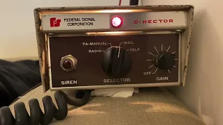 Federal Signal PA-15A Director Electronic Siren Demonstration