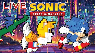 Unlocking Pixel Sonic & Pixel Tails - Sonic Speed Simulator Livestream