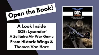 Open the Book! Historic Wings' 'SOE: Lysander' Look Through and Overview.