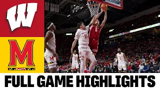 #23 Wisconsin vs Maryland Highlights | 2022 College Basketball Highlights